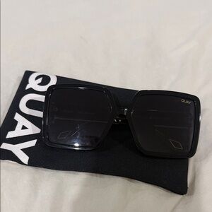 Quay Australia Dark Square Sunglasses